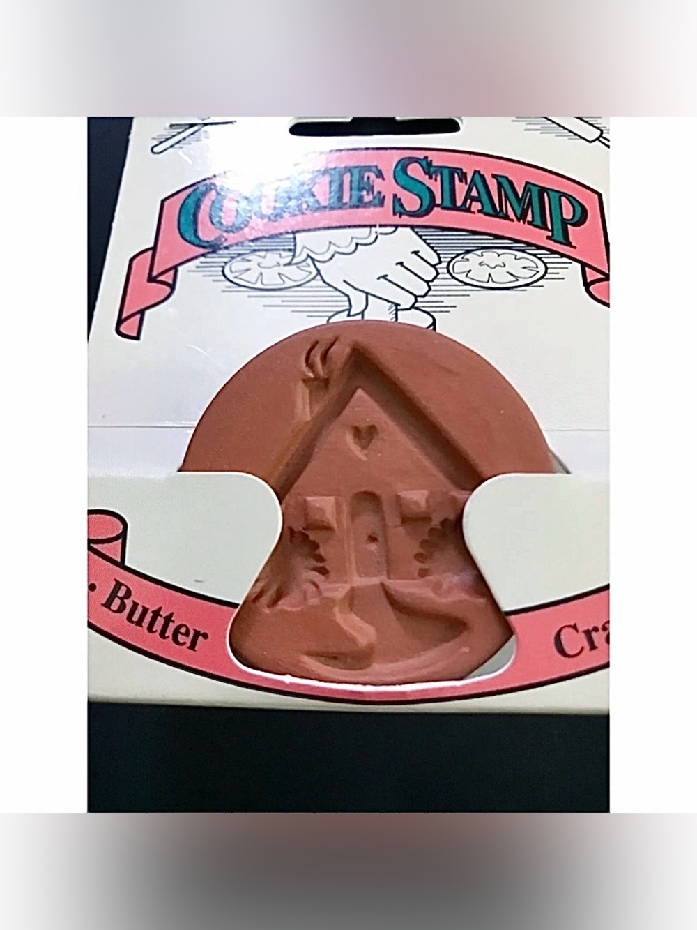 New Happy Home House Terracotta Cookie Stamp Bakeware Food Art Cute Twee